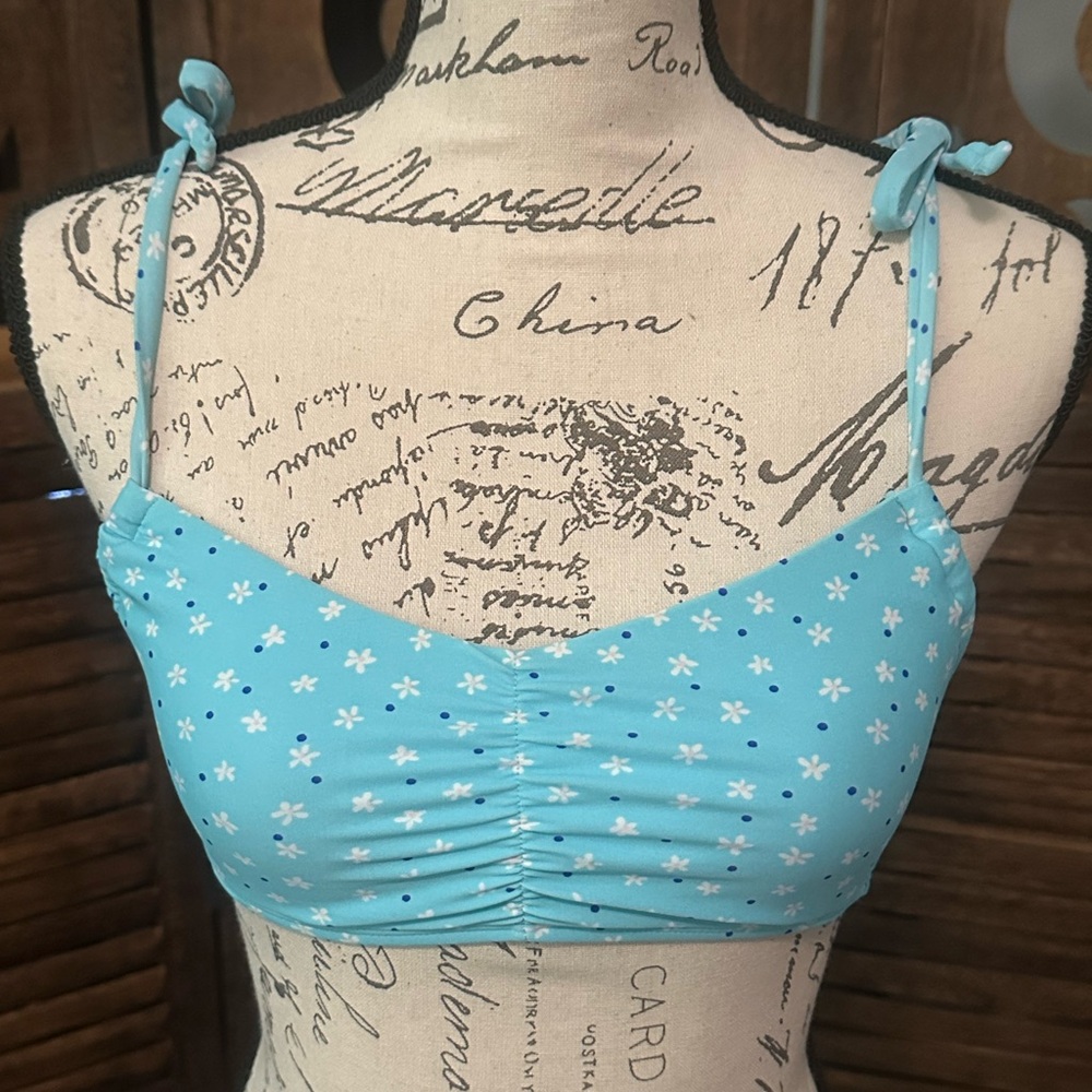 Blue Floral Bikini